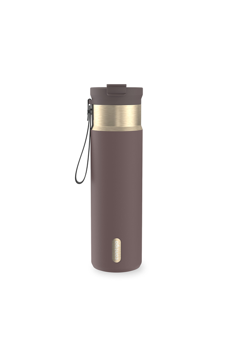 DualSip 24 oz Insulated Bottle with Carrying Strap and 2-Way Lid