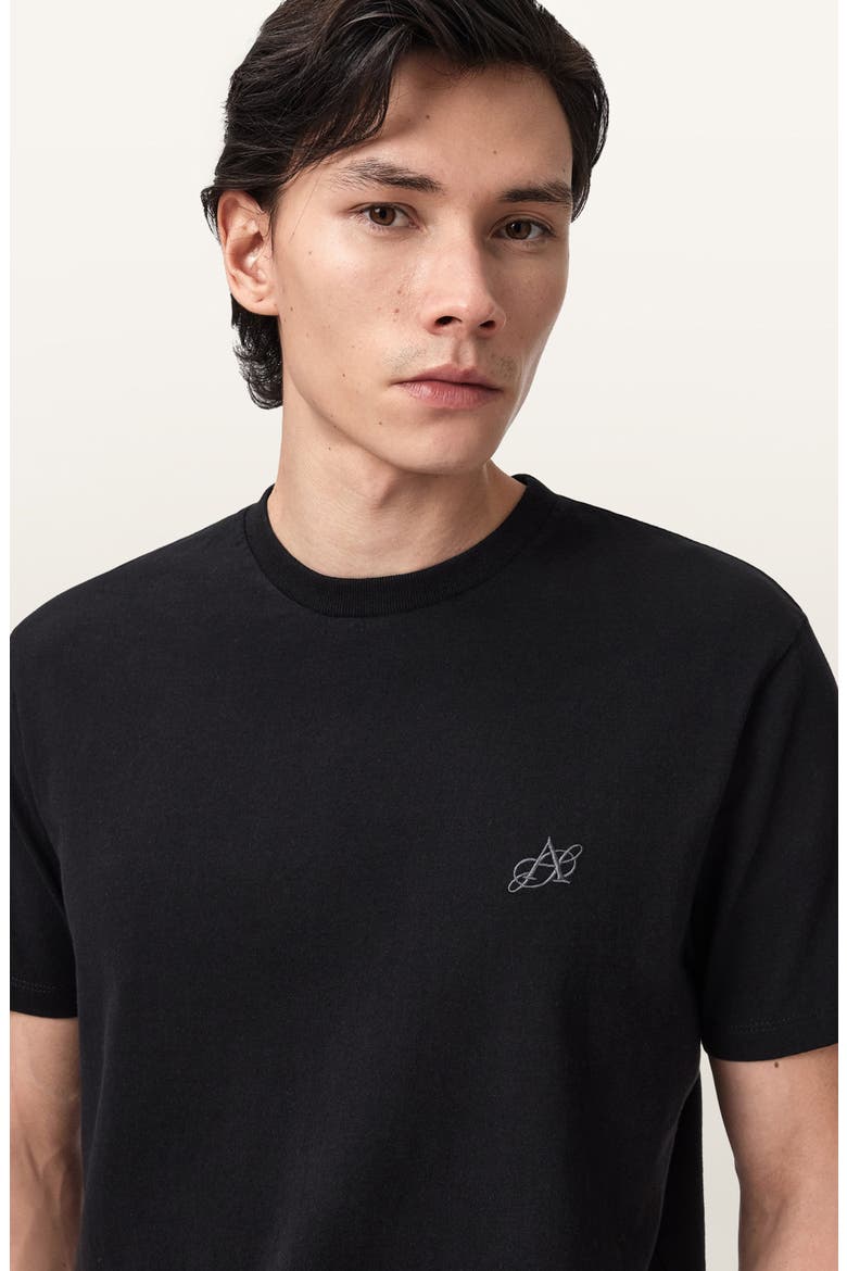 Cipher Relaxed T-Shirt, Alternate, color, JET BLACK