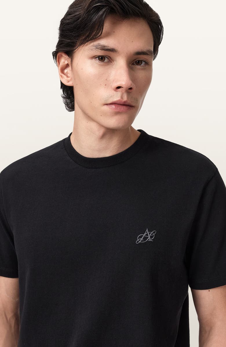 AllSaints Cipher Relaxed T-Shirt, Alternate, color, Jet Black