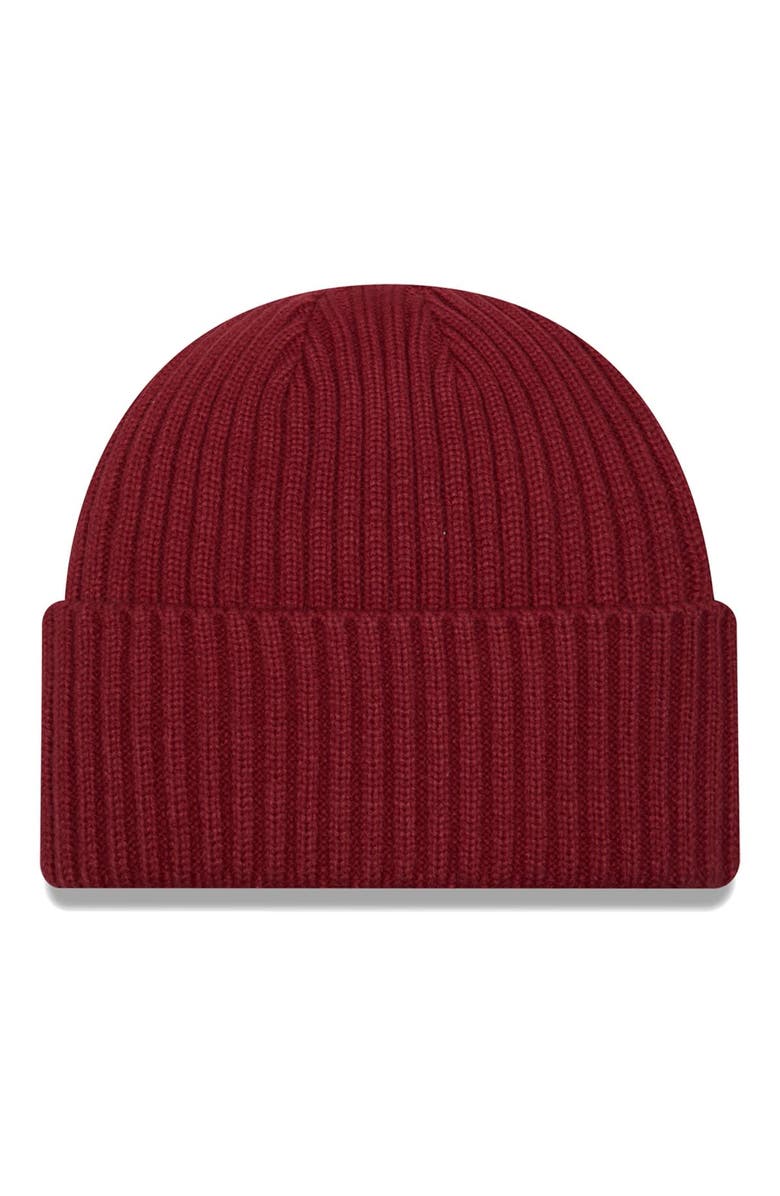 New Era Men's New Era  Cardinal New England Patriots Color Pack Cuffed Knit Hat, Alternate, color, 