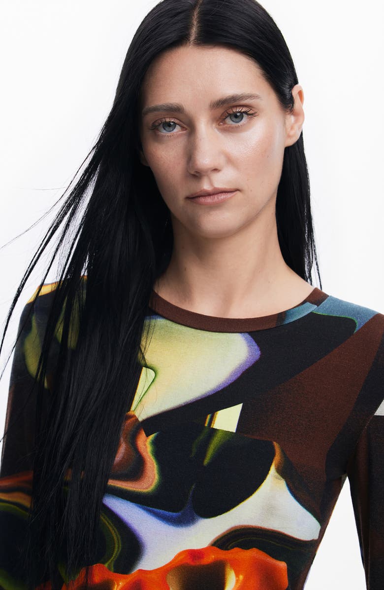 Desigual Dreamy Long Sleeve T-Shirt, Alternate, color, 