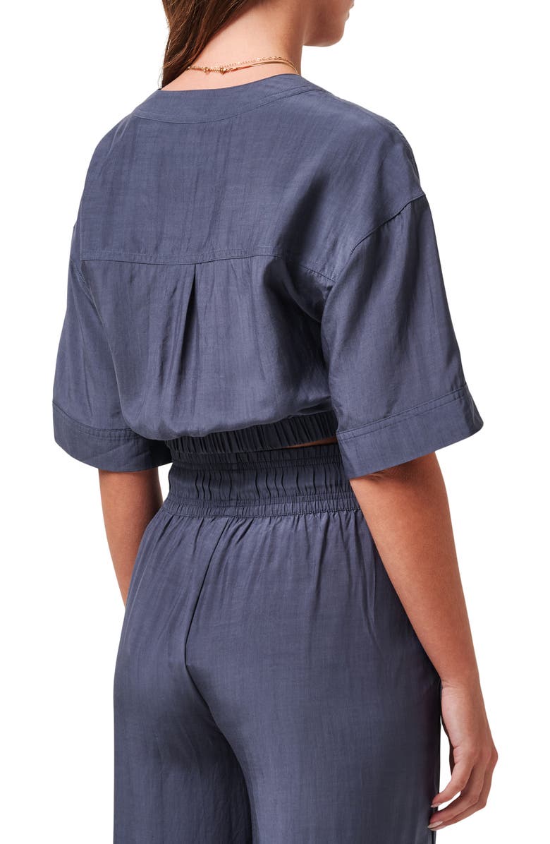 TravisMathew Savanna Short Sleeve Crop Shirt, Alternate, color, Ombre Blue