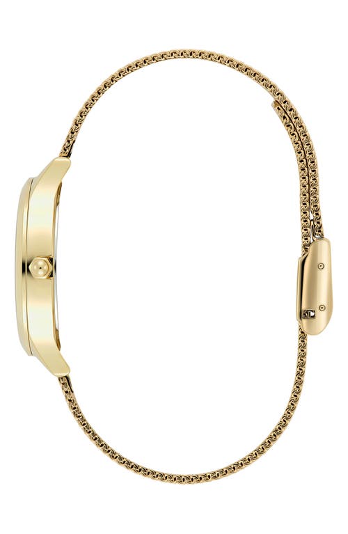Olivia Burton Women's Wonder Lust Gold-tone Stainless Steel Mesh Bracelet Watch 30mm In Gold