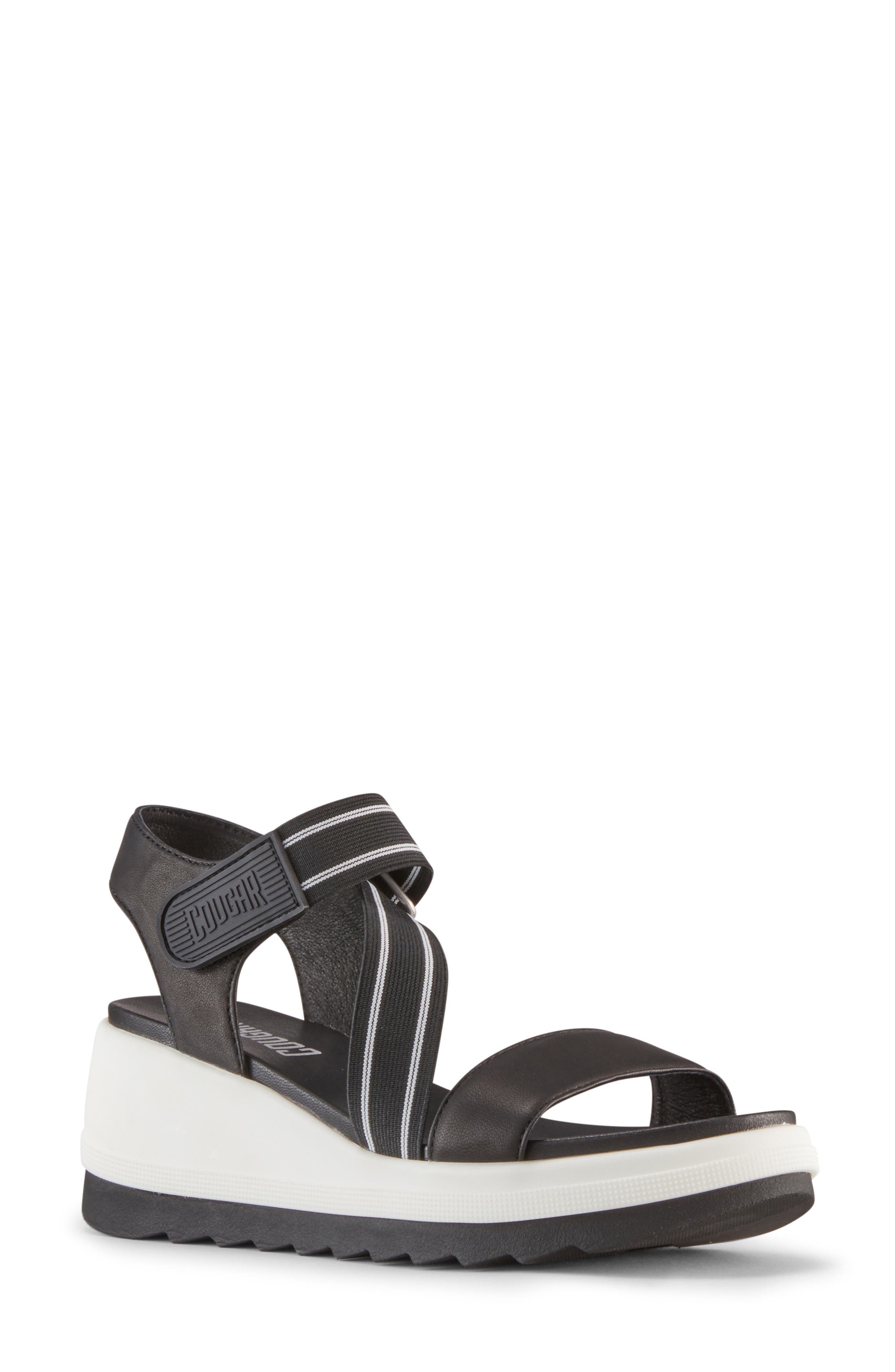 Cougar Hibiscus Wedge Sandal, Main, color, 