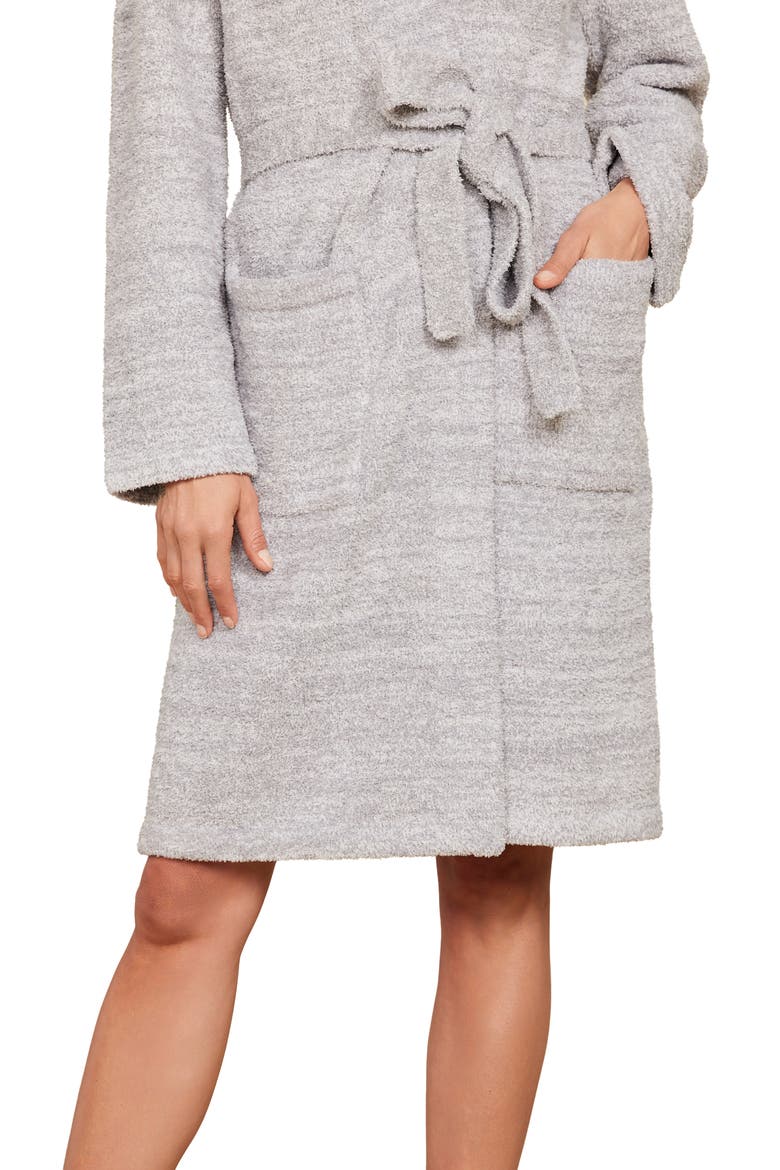 CozyChic® Short Robe, Alternate, color, HEATHER DOVE GRAY/ ALMOND