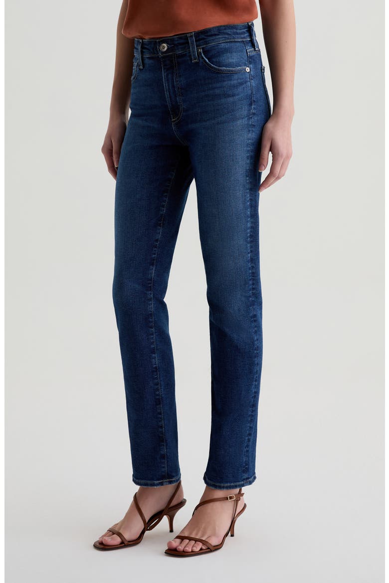 Mari Mid Rise Ankle Slim Straight Leg Jeans, Alternate, color, POETIC