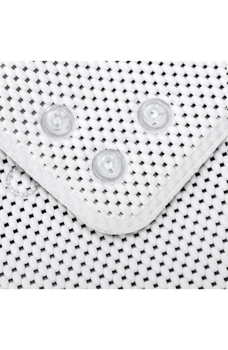 J AND V TEXTILES Nonskid Double Foam Bath Mat, Alternate, color, White
