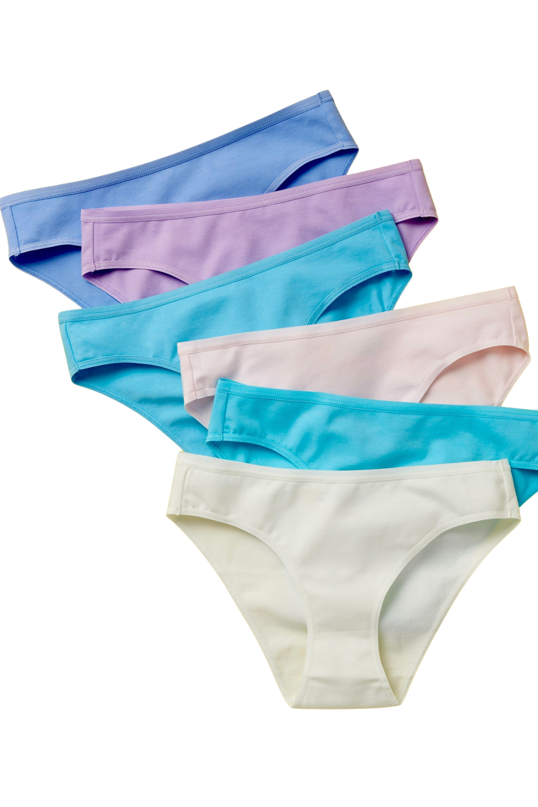 Simple Pima Cotton Underwear 6PK, Main, color, Lupin Swirl