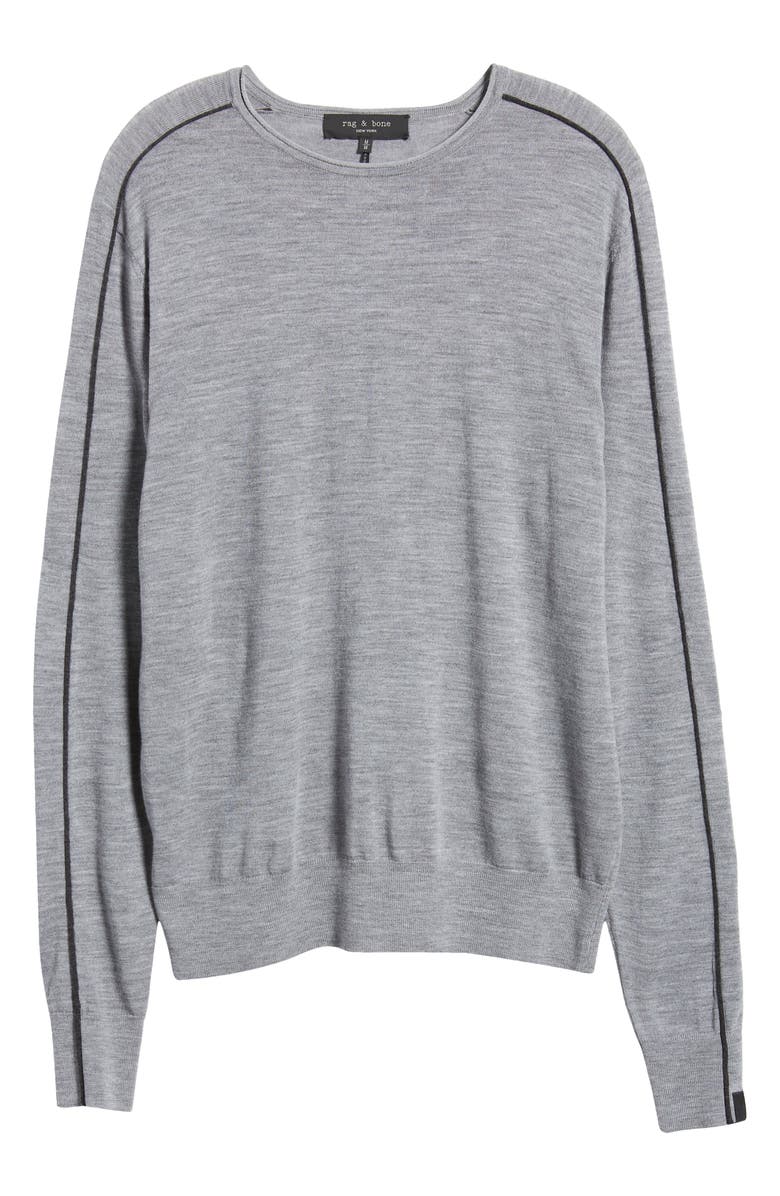 rag & bone Monte Crewneck Merino Wool Sweater, Alternate, color, 