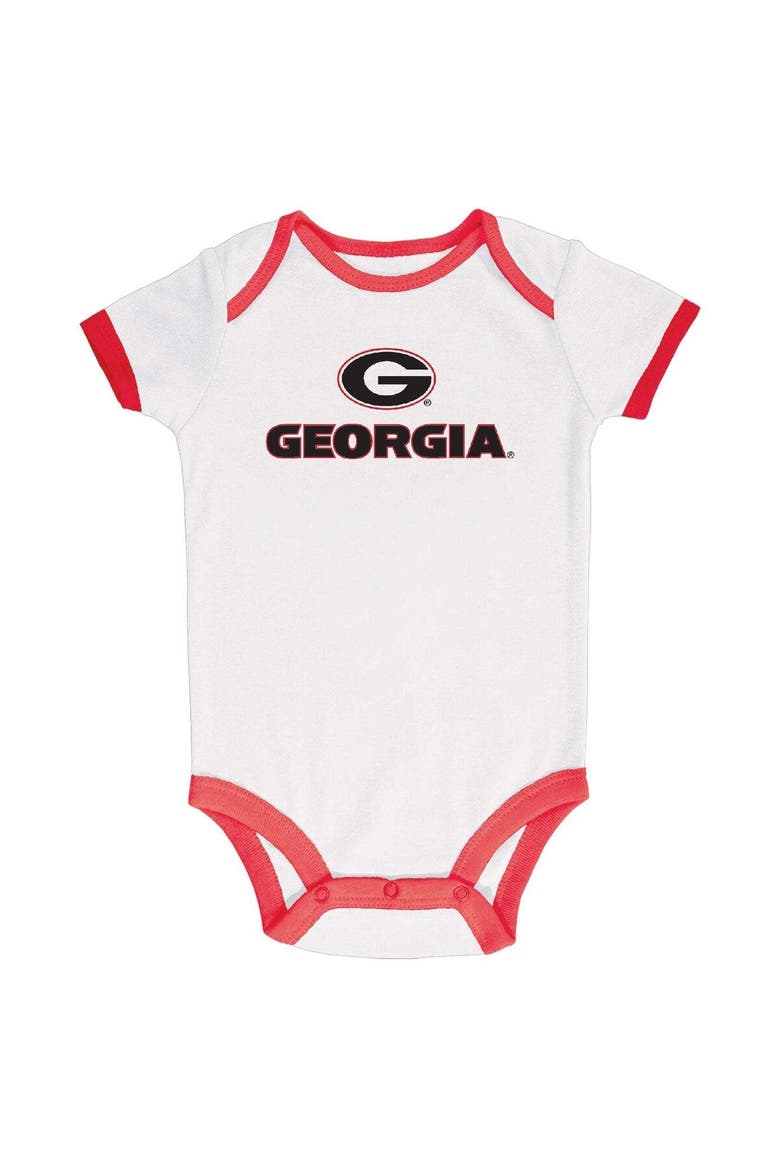 Infant Champion Red/Gray/White Georgia Bulldogs 3-Pack Bodysuit Set, Alternate, color, Red