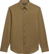 Theory Sylvain ND Structure Knit Button-Up Shirt | Nordstrom