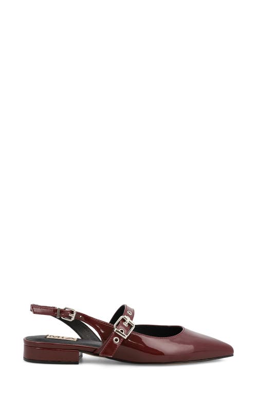 Mia Aree Pointed Toe Flat In Burgundy