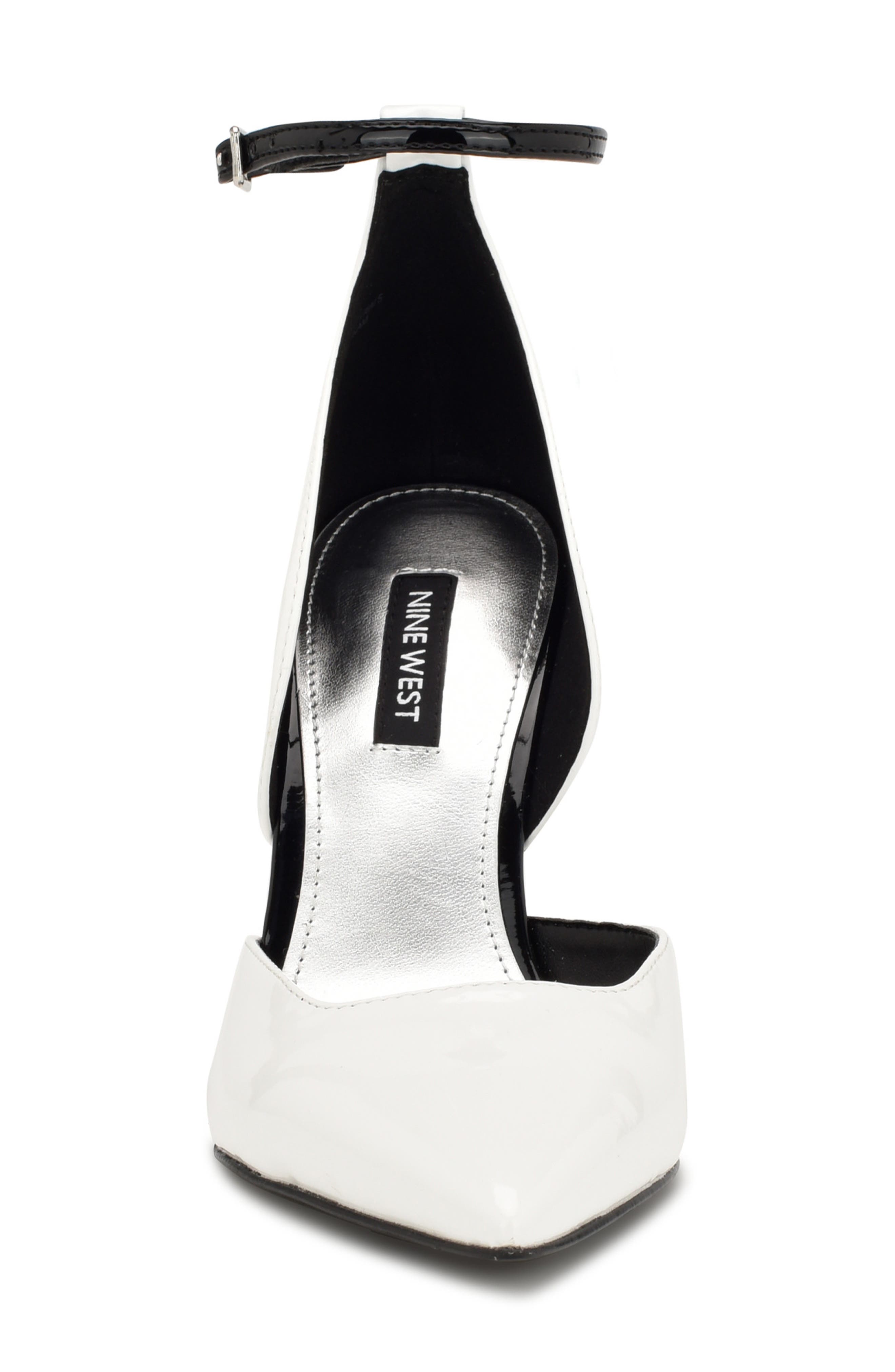 Nine West Finda Pointed Toe Pump, Alternate, color, White