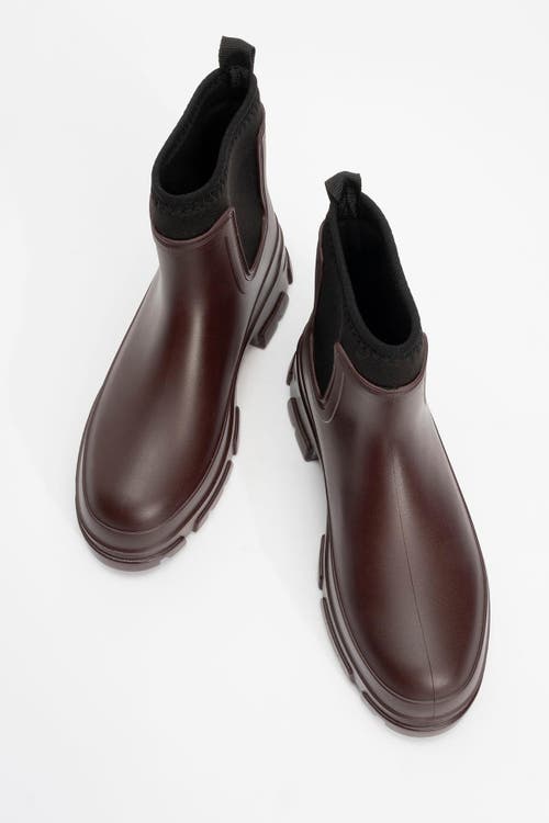 Prologue Shoes Ploye Rain Boot In Burgundy