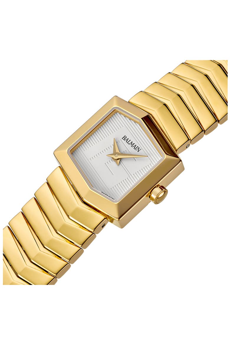 Taffetas Hexagonal Bracelet Watch, 23mm, Main, color, STAINLESS / YELLOW GOLD PVD