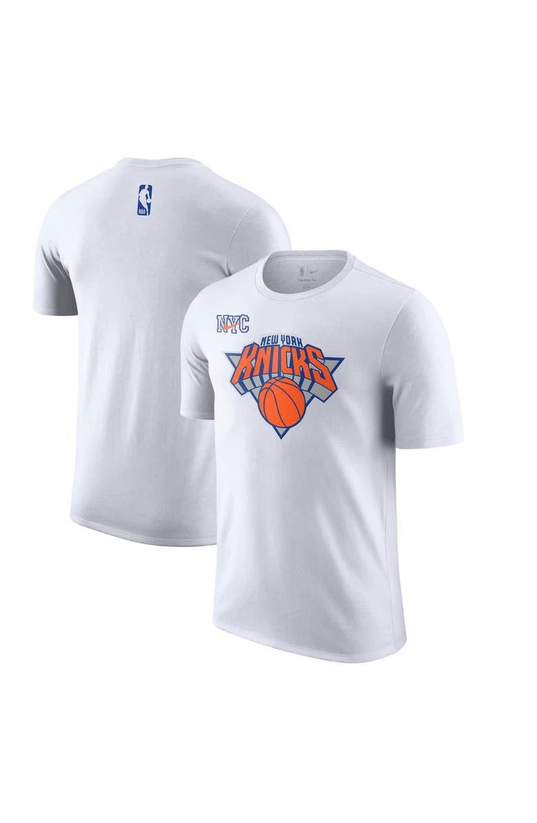 Nike Men's Nike White New York Knicks 2024/25 City Edition Essential Logo T-Shirt, Main, color, 