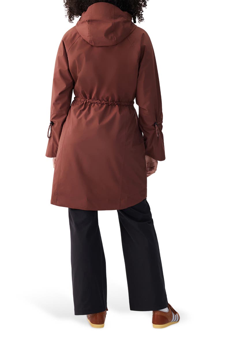 Piper Water-Repellent Rain Jacket, Alternate, color, SIENNA