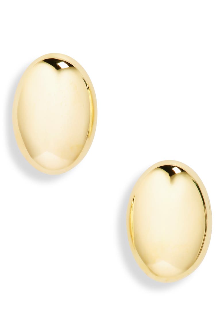 The Luna Stud Earrings, Main, color, GOLD