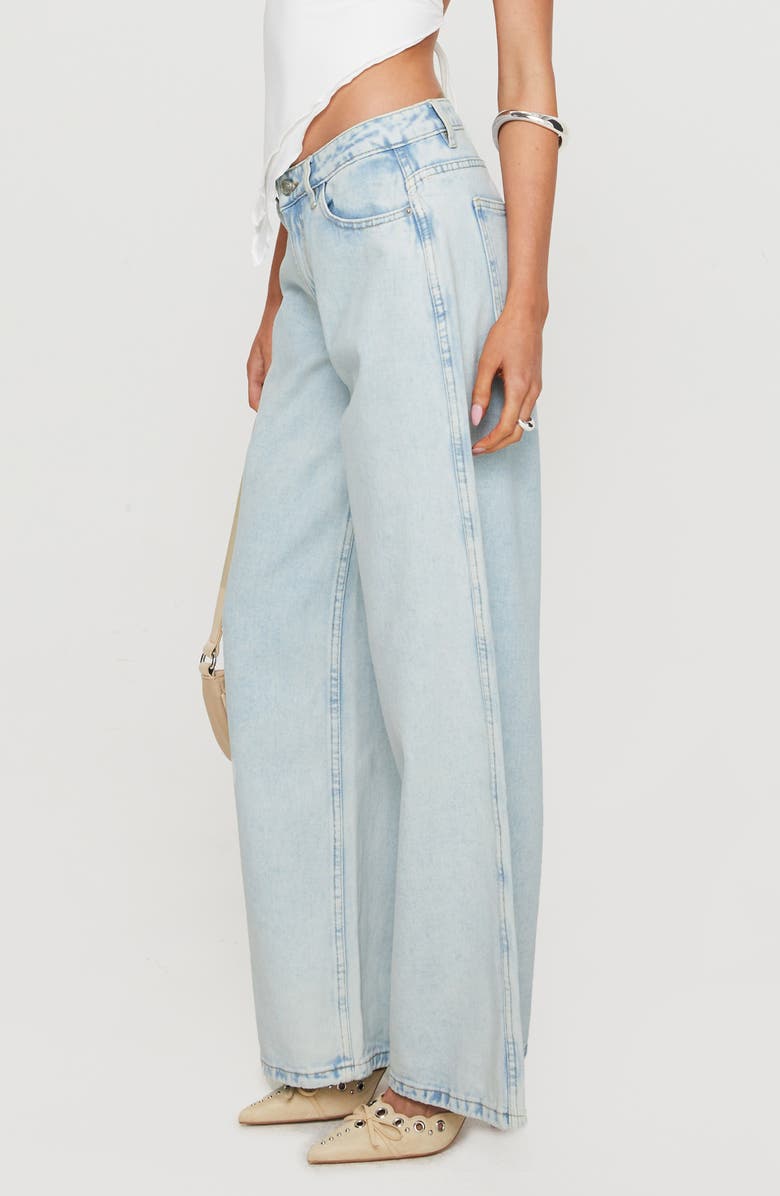 Princess Polly Brayden Relaxed Wide Leg Jeans, Alternate, color, 