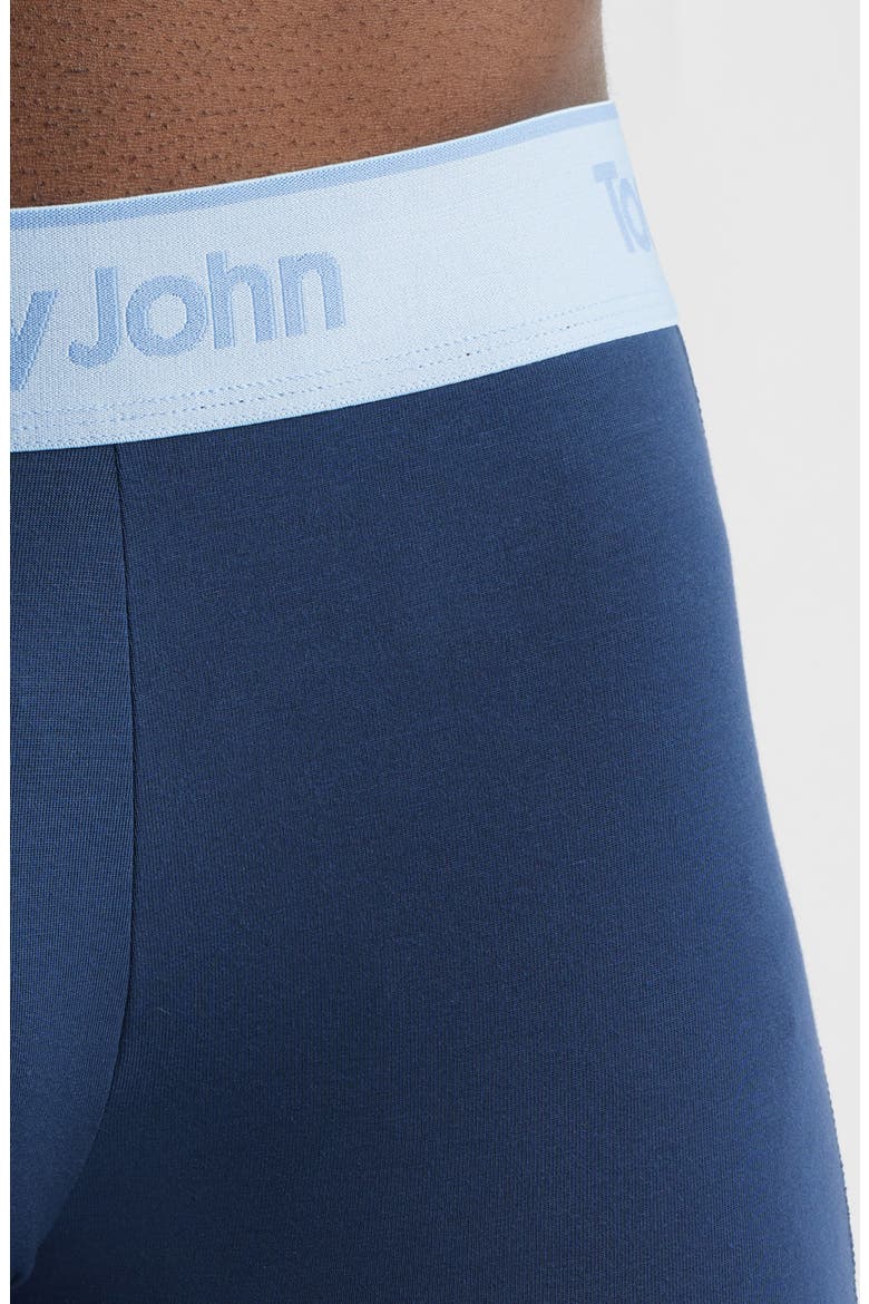 3-Pack Second Skin 6-Inch Stretch Modal Boxer Briefs, Alternate, color, DRESS BLUES DRESS BLUES