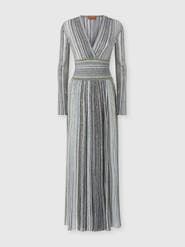 Missoni Midi Dress With V-neck In Viscose-blend Lamé