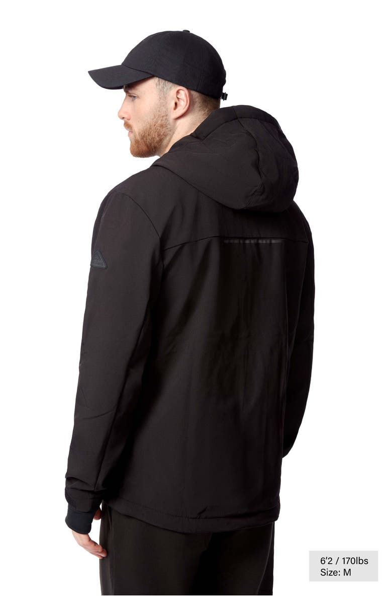 Alpine North Tofino - Men's Fleece Lined Softshell Windbreaker, Alternate, color, Black