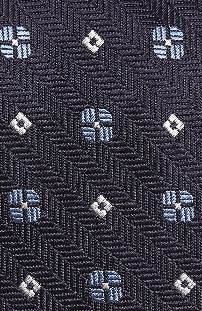 ZEGNA Ermenegildo Zegna Medallion Silk Tie, Alternate, color,