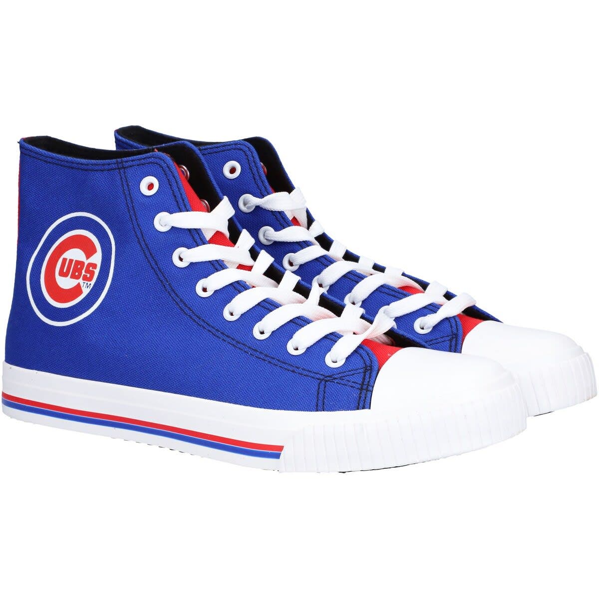 FOCO Men's FOCO Chicago Cubs High Top Canvas Sneakers, Alternate, color, 
