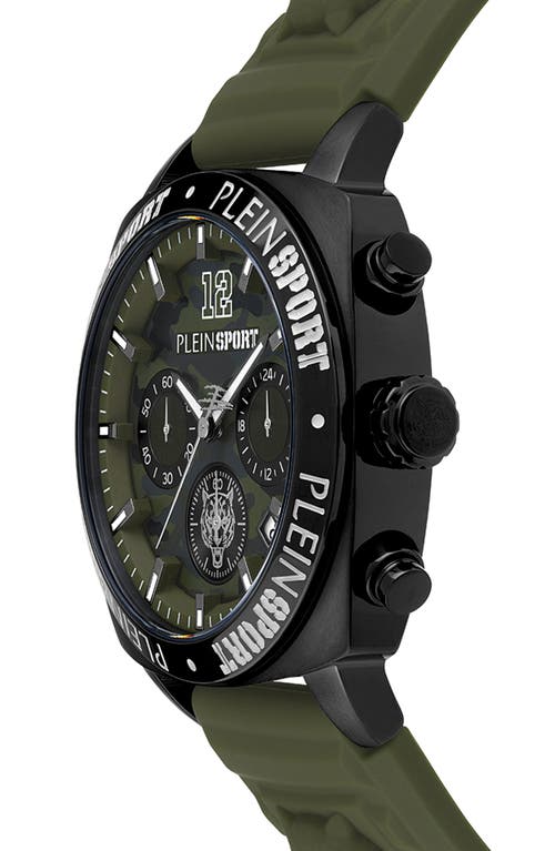Philipp Plein Sport Wildcat Silicone Strap Watch, 40mm In Green