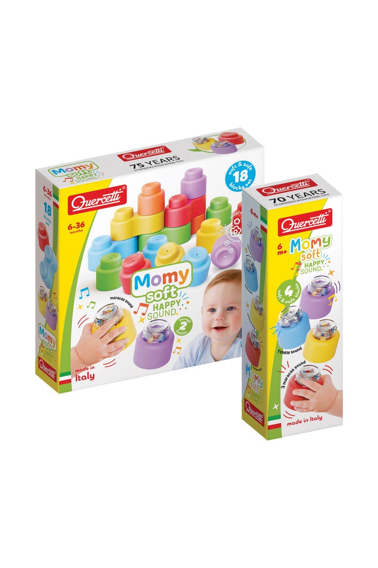 Happy Sound Soft Blocks with Rattle Blocks - Set of 22, Alternate, color, Multicolored