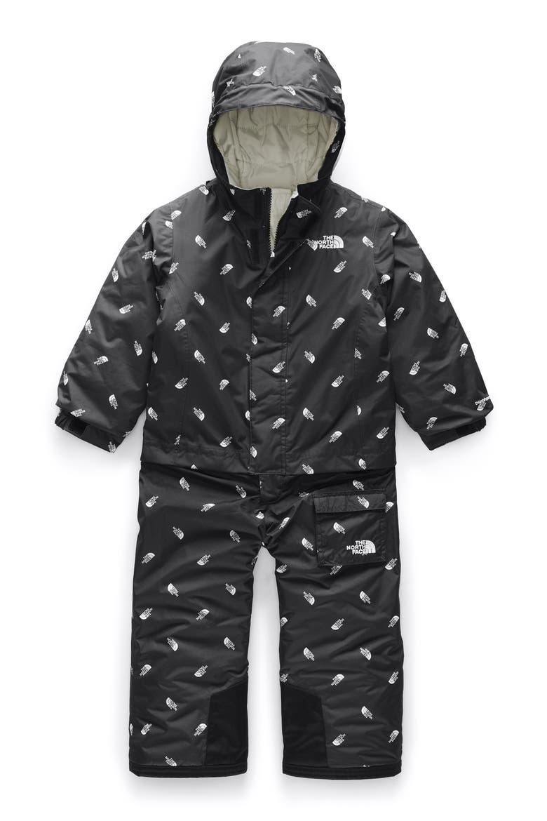 Heatseeker™ Insulated Waterproof & Windproof Snowsuit, Alternate, color, TNF BLACK TOSSED LOGO PRINT