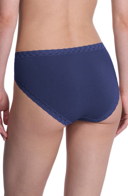 Natori Bliss Cotton French Cut Briefs In Blue