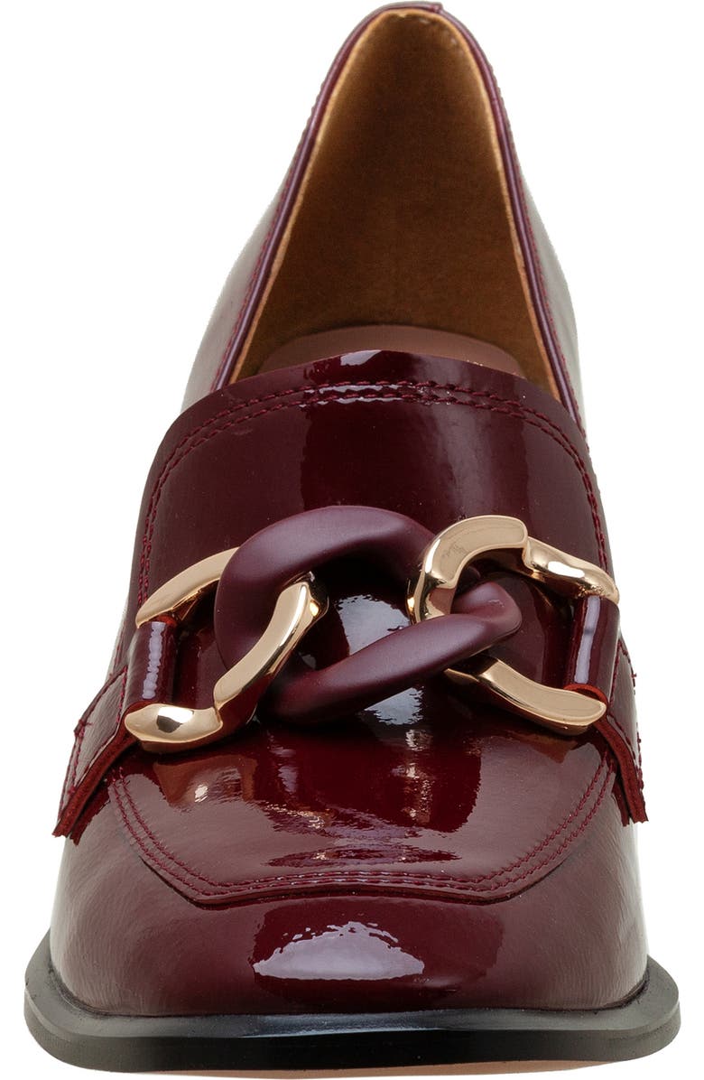 Linea Paolo Cece Block Heel Loafer, Alternate, color, Burgundy