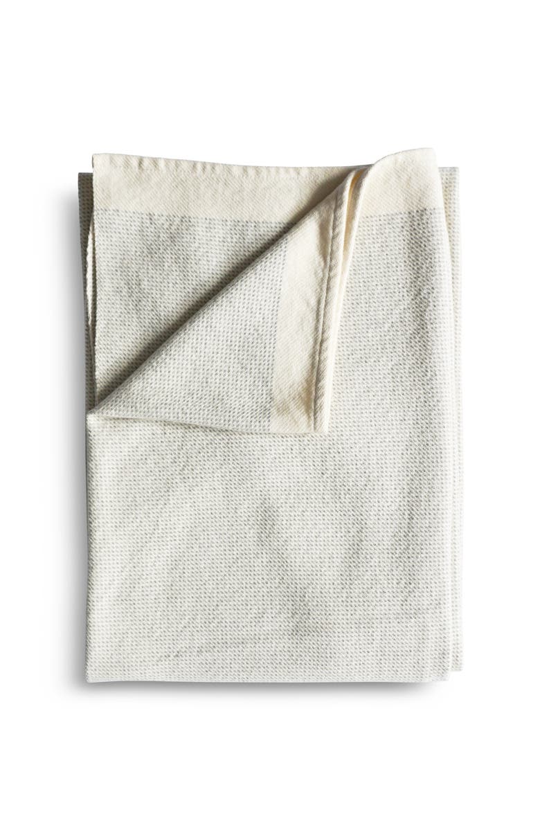 Evangeline Combed Cotton Dot Throws, Main, color, Dots Fog