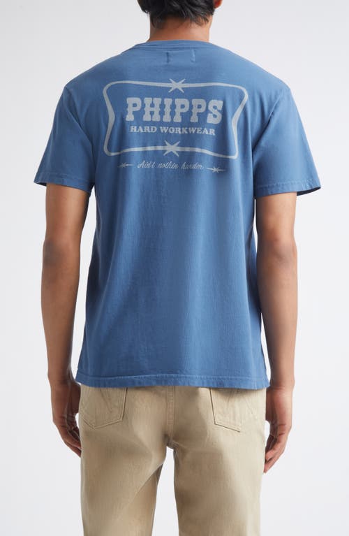 Phipps Hard Workwear Pocket Graphic T-shirt In Blue