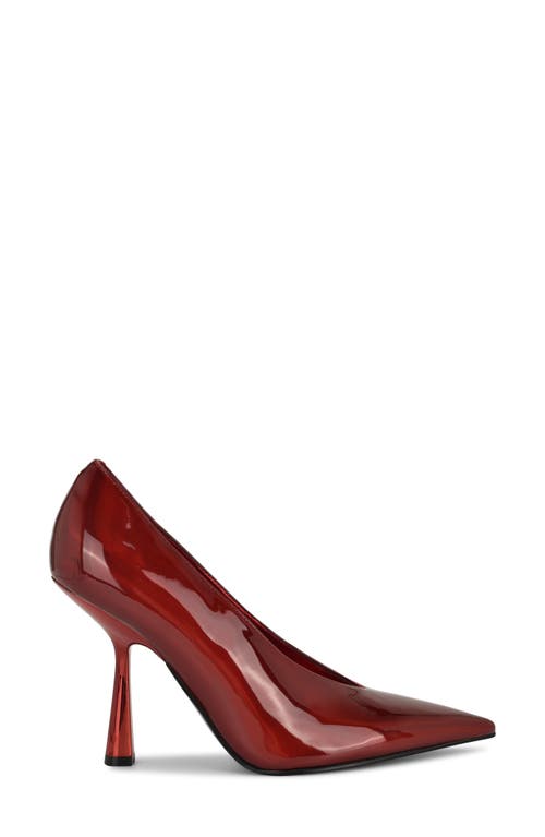 Nine West Lorela Pointed Toe Pump In Burgundy