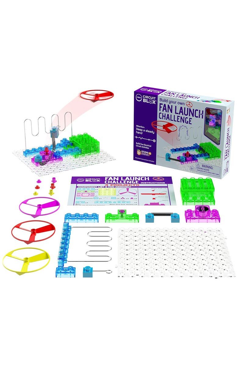 E-Blox Circuit Blox Byo Fan Launch Challenge Wire Maze, Ages 5+, Main, color, Multicolored