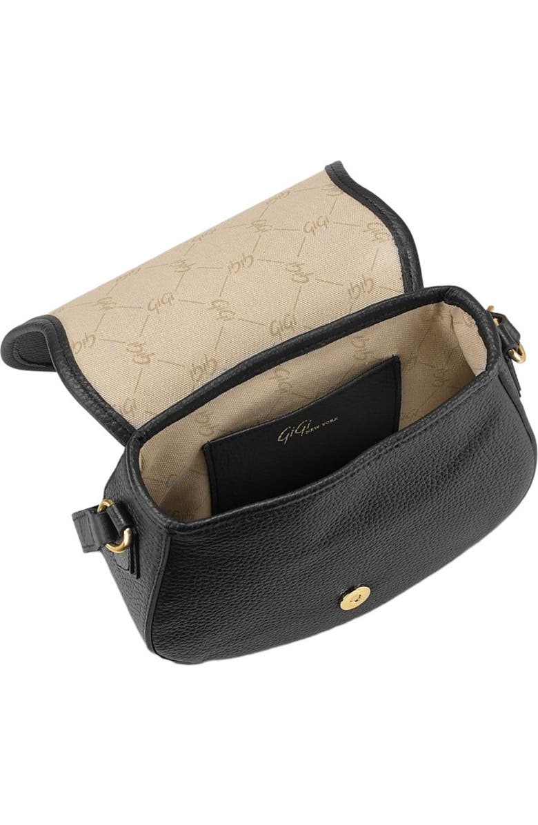 GiGi New York JENNI SADDLE BAG, Alternate, color, Black