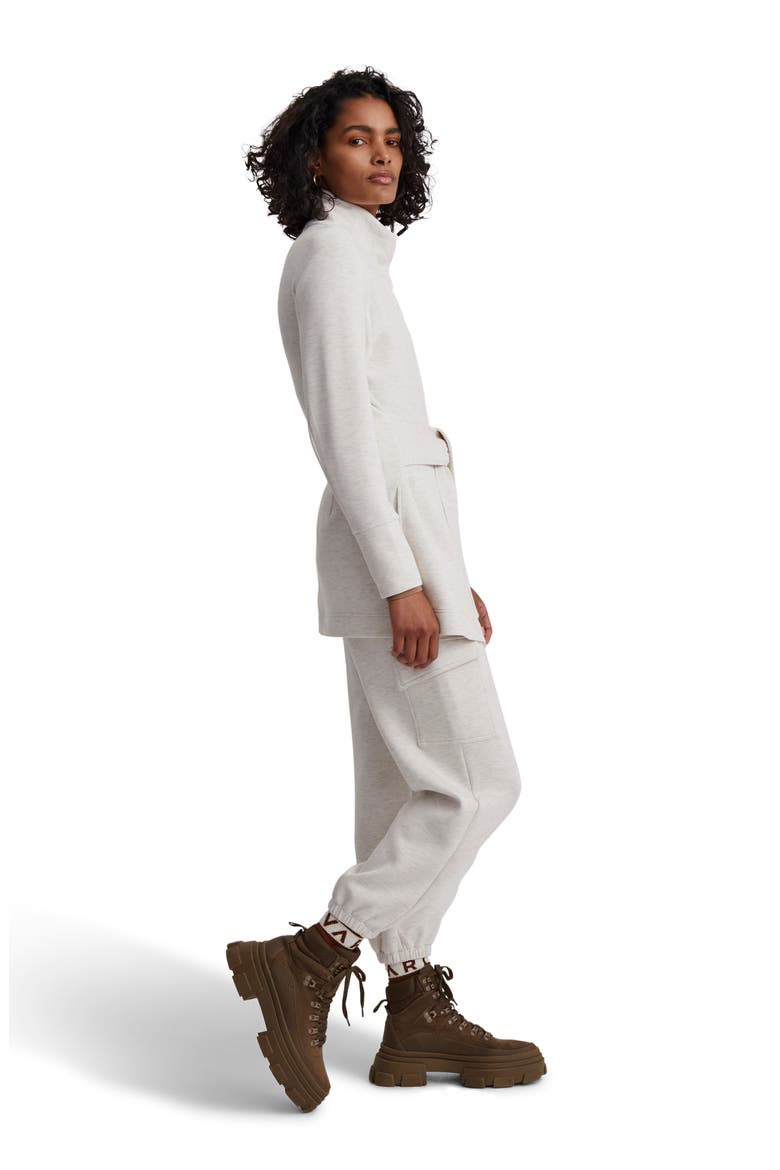 Anset Tie Waist Jacket, Alternate, color, IVORY MARL