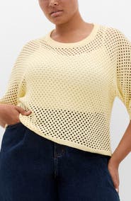 City Chic Open Stitch Sweater