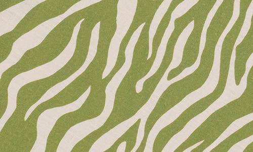 Matouk Regine Set Of 4 Linen Zebra Stripe Linen Napkins In Green