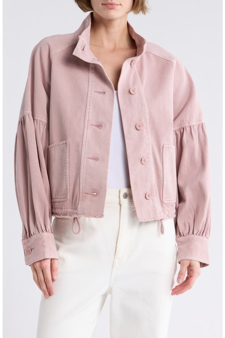 Canvas Twill Utility Jacket, Main, color, PINK TIMBER