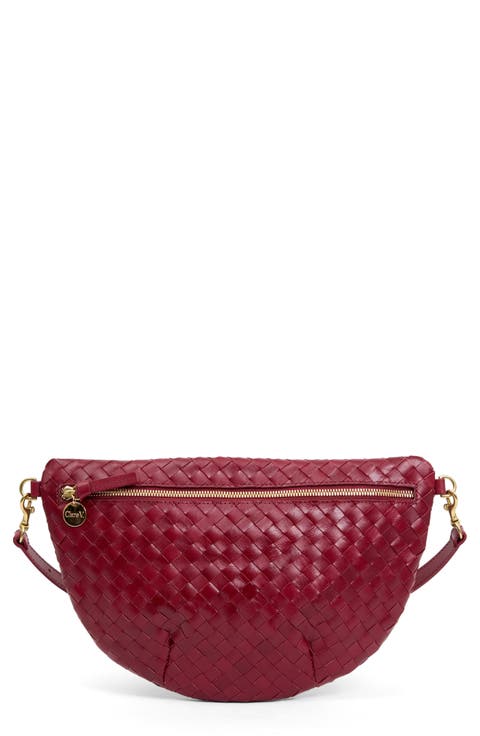 Grande Woven Leather Belt Bag