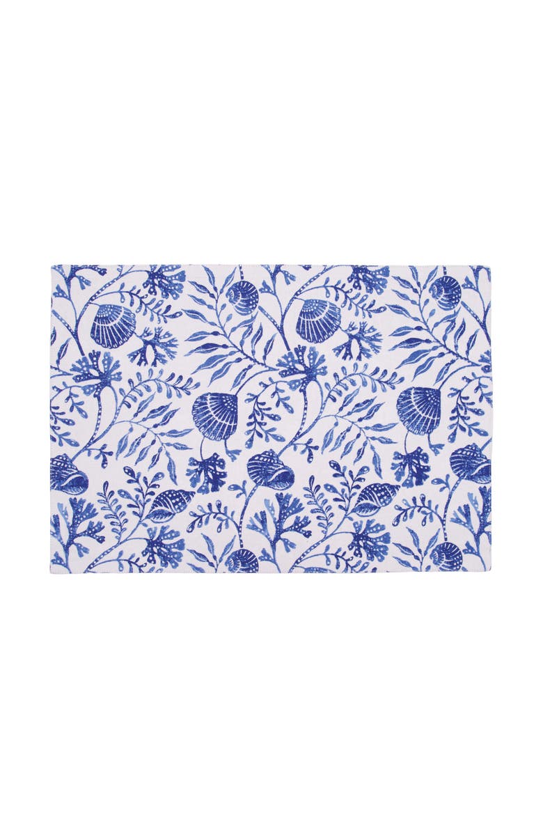 C&F Home Blue Reef Reversible Placemats Set of 6, Alternate, color, Blue
