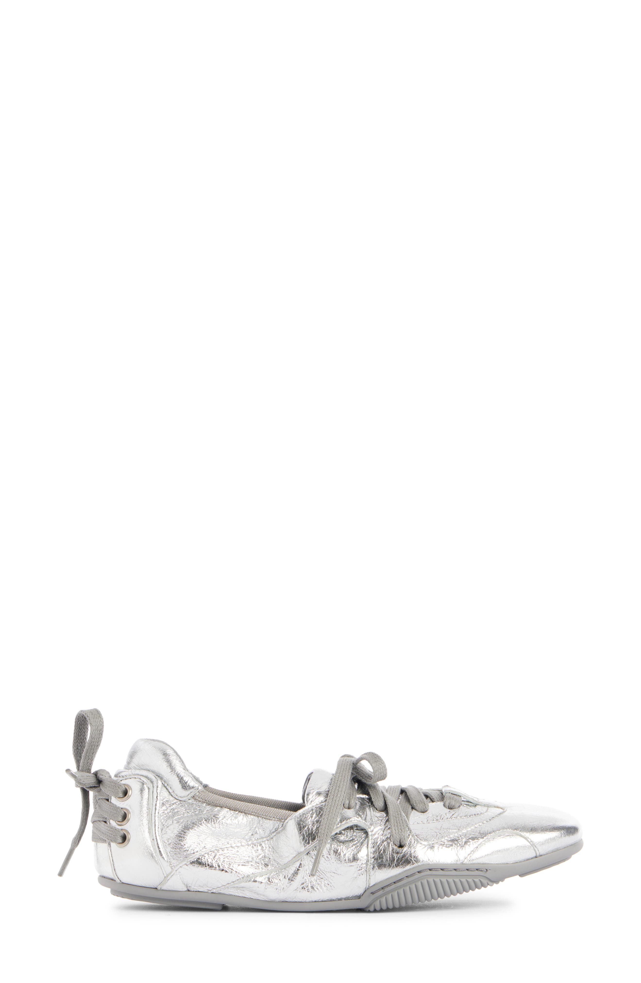 Acne Studios Bilaria Metallic Leather Low Top Sneaker, Alternate, color, 