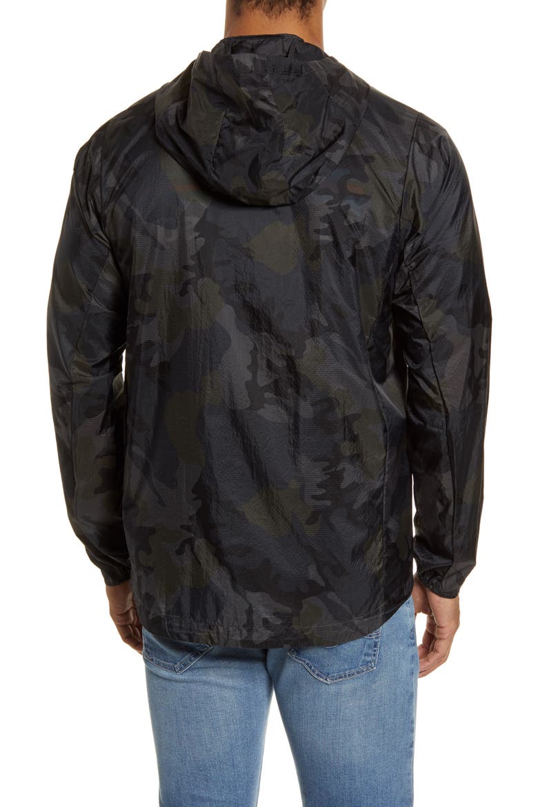 Houdini® Water Repellent Hooded Jacket, Alternate, color, RIVER DELTA/ FORGE GREY