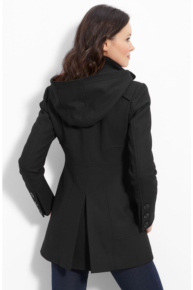 Toggle Coat with Detachable Hood, Alternate, color, BLACK