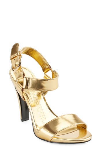 Karl Lagerfeld Cieone Sandal In Gold