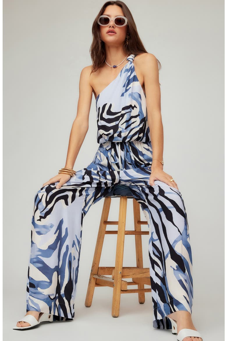 Vanita Abstract Print One-Shoulder Top, Alternate, color, PRINT