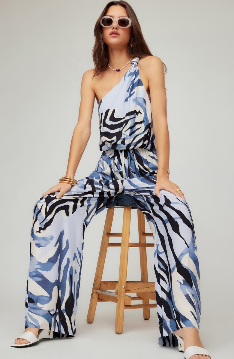 FIFTEEN TWENTY Vanita Abstract Print One-Shoulder Top, Alternate, color, Print